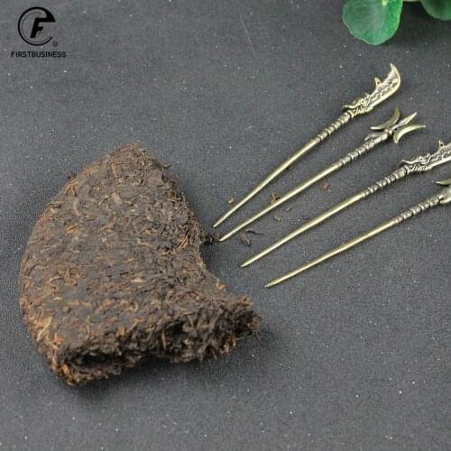 Ancient Chinese Weapon Copper Halberd Solid Brass Armored Warrior Weapons Tea Knife Puer Tea Needle Tea Tool Cigar Pass Needle