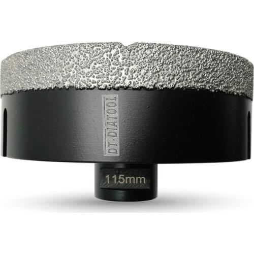 DT-DIATOOL 1pc Professional Quality Vacuum Brazed Drill Core Bits M14 Thread Diameter 115MM Drill Hole Saw Cutter for Tile