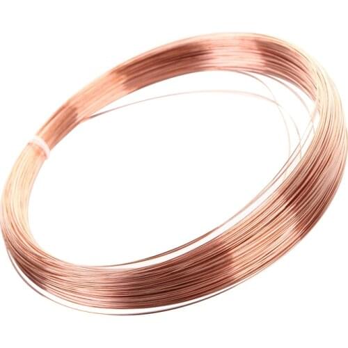 FUMAO 1M Diameter 0.2/0.3/0.4/0.5/0.6/0.8/1/1.2/1.5/1.8/2/2.5/3mm Copper line T2 Copper Red copper Line Bare Wire 99.90