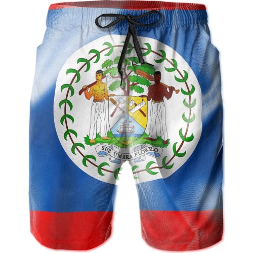 Hawaii Pants Causal R333 Breathable Quick Dry Funny GeekCasual Belize Flag