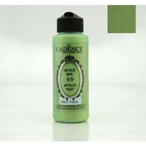 Cadence Metallic Paint 206-Pastel Green 120ml