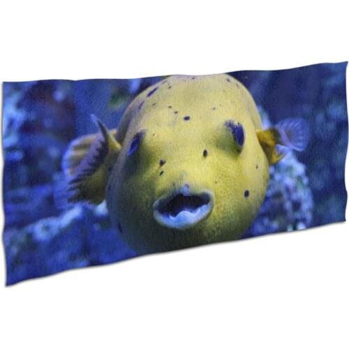 2021 new 160 * 80cm fat head fish summer fashion beach towel large sports towel camping accessories gift