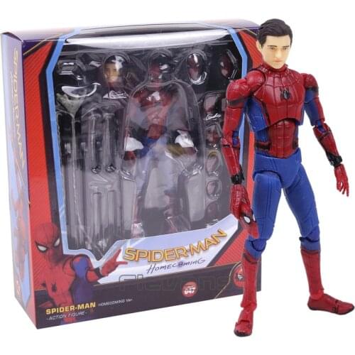 MAFEX047 Mafex Spider Man Peter Parker Homecoming Ver. PVC Action Figure Collectible Model Toy
