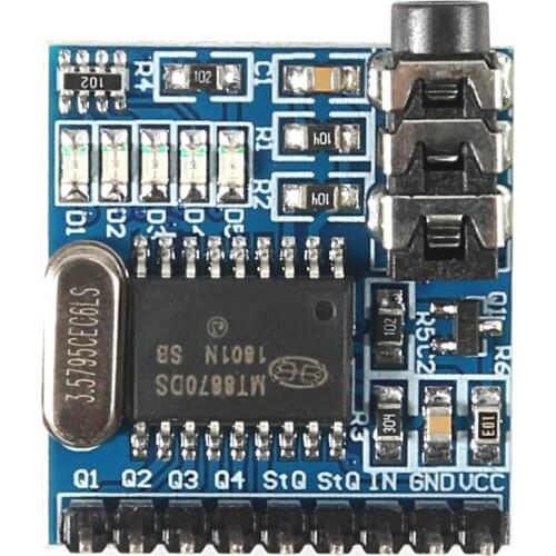 MT8870 DTMF Voice Decoding Module Speech Decoding Voice Board Module Phone Module LED Indicators With Pins
