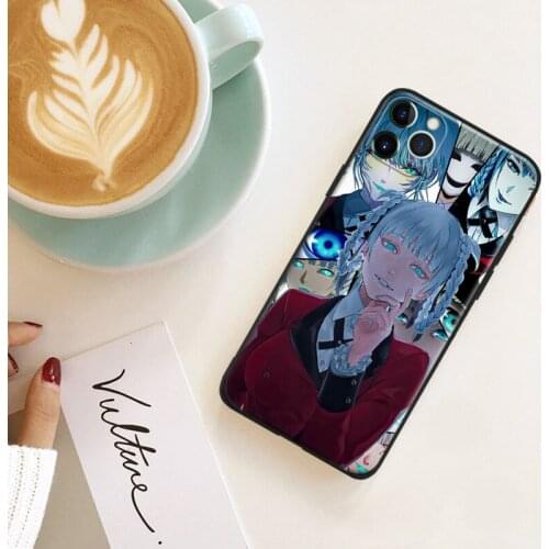 Momobami Kirari Kakegurui Soft Silicone for IPhone Se 6 6s 7 8 Plus X XR XS 11 12 Mini Pro Max Glass TPU Phone Case Cover Shell
