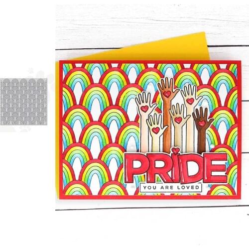 2021 NEW Dies Scrapbooking Metal REPEATING RAINBOWS Cutting Dies Craft Embossing Make Paper Greeting Card Making Template DIY