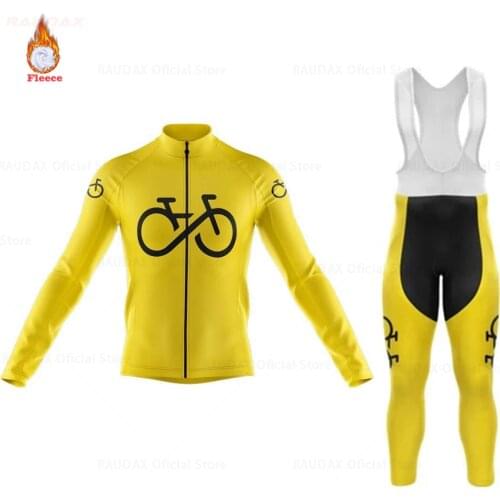 Strava New Warm Winter Thermal Fleece Cycling Clothes Mens Jersey Suit Outdoor Riding Bike MTB 2021 Clothing Bib Pants Set