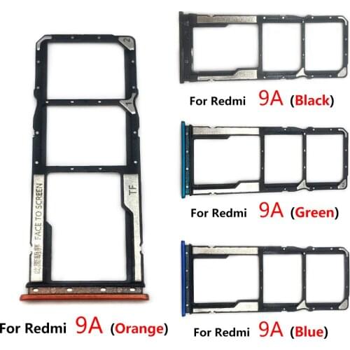 New Mobile Phone Sim Card For Xiaomi Redmi 9A 9C 9T Repair Part SIM Card Tray Slot Holder Adapter Accessories + Pin