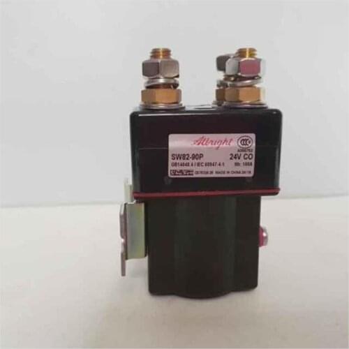 Genuine Albright SW82 24V SW82-90P 24V Double Pole Single Coil Solenoid DC Contactor For Electric Stacker Electric Pallet Truck
