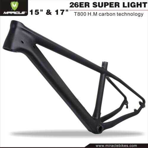 Full Carbon Fiber Mountain Bike Frame 26er MTB Bicycle 17 Inch Super Light Only 960g