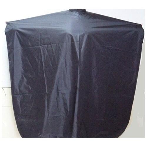 Salon Professional Hair Salon Nylon Cape with Snap Closure Hair Cut Hairdressing Cape Barbers 85x100cm Black
