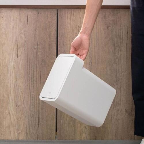 Rectangle Narrow Slit Plastic Trash Can Portable Bathroom Kitchen Pressing Type Trash Bins Household Paper Basket