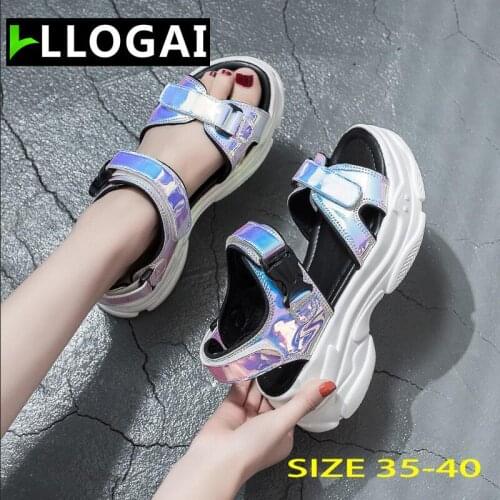 2019 New Sexy Open-toed Women Sport Sandals Wedge Hollow Out Women Sandals Outdoor Cool Platform Shoes Women Beach Summer Shoes