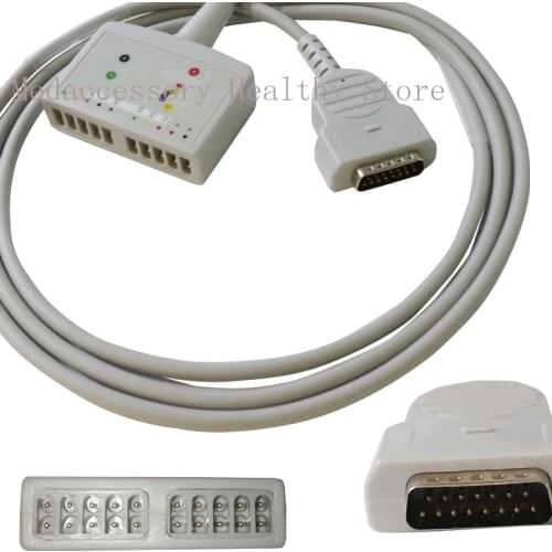 Compatible GE Marquette ten-lead MultiLink ECG trunk cable 22341808