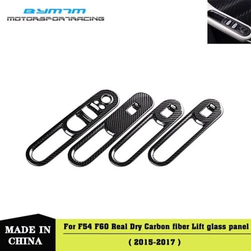Dry Catbon fiber Window control button panel Car interior For MINI F54 F60