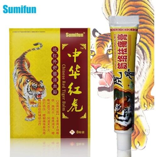 Tiger Balm 1pcs Arthritis Ointment + 1bag Joint Pain Patch Medical Plaster 100% Original Herbal Cream For Rheumatoid Health Care