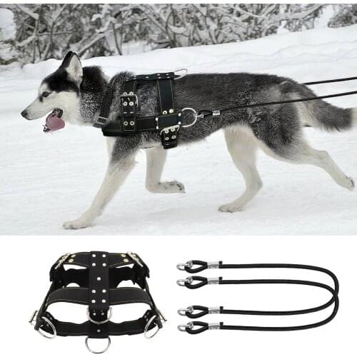 Strong Dog Sledding Harness Durable Pet Training Products Large Dogs Weight Pulling Harness For German Shepherd Rottweiler