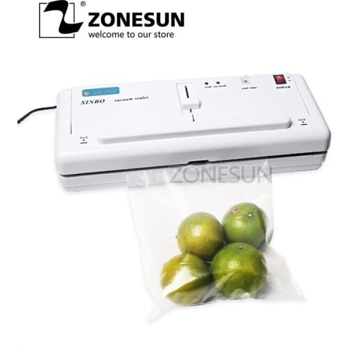 ZONESUN Food Vacuum Packaging Machine Small Household Vacuum Sealer