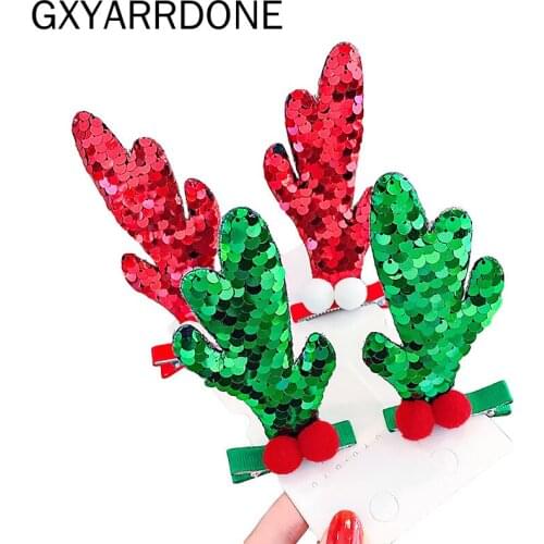 30pairs Girls Lovely Christmas Hairpins Fastivel Cartoon Party Hair Clips Barrttes Hair Accessories Headwear Children Ornaments