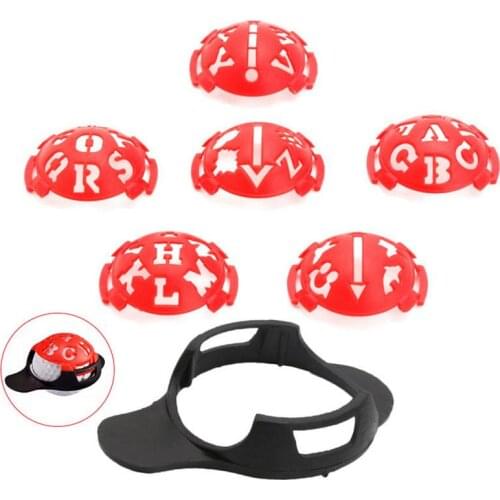 6 in 1 6pcs/set Golf Ball Line Liner Marker Template Drawing Alignment Marks Sign Tool Golf Scriber Accessories