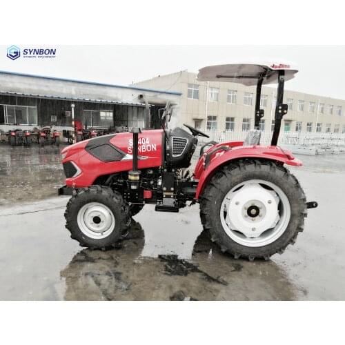 SYNBON 40HP 4WD Four Wheel Farm Crawler Tractor Orchard Paddy Lawn Big Garden Walking Diesel China Agricultural Machinery