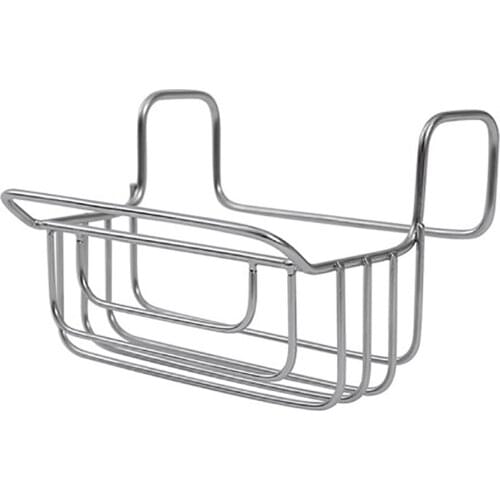 Sink Sponge Holder Stainless Steel Kitchen Sink Hanging Storage Rack Draining Holder for Sponges, Scrubbers, Brush, Towel