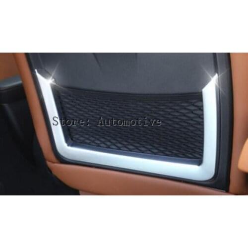 For Alfa Romeo Giulia 2017 ABS Chrome Seat Back Frame Cover Trim Auto Parts Car Accessories Set of 2pcs