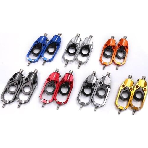 For YAMAHA TMAX 530 Motorcycle Tensioners Rear Axle Spindle Chain Adjuster Blocks T-MAX530 2012-2016 T-max 530 CNC Aluminum