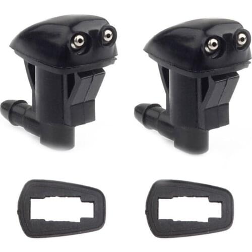 2PCS/Set Universal Car Front Windshield Washer Spray Nozzle Jet Double Holes Windscreen Wipers Parts