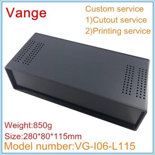 1pcs/lot powder coating shell 280*80*115mm iron housing ABS plastic panels outlet box enclosure for frequency converter product
