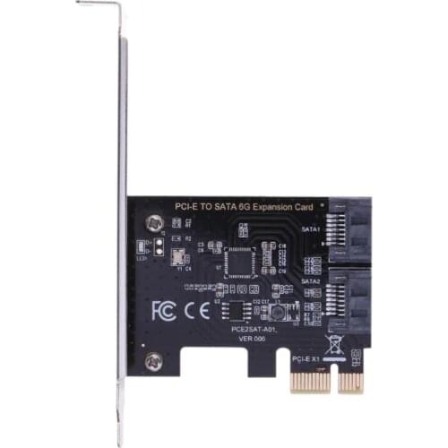 NEW PCIE to SATA Card PCI-E Adapter PCI Express to SATA3.0 Converter 2-Port SATA III 6G Expansion Controller Card Adapter