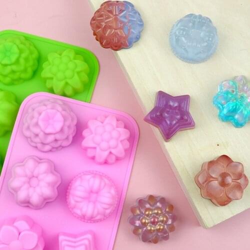 NEW 6 Cavities Silicone Baking Muffin Chocolate Cookie Mold Cake Handmade Biscuit Mold For Kitchen HUN