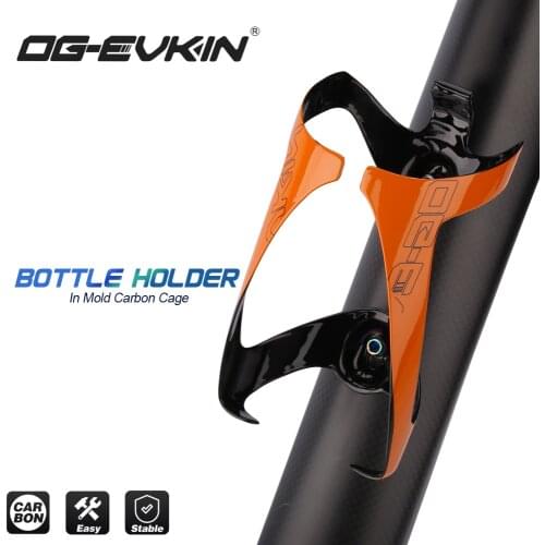 OG-EVKIN OG-BC004 Carbon Bike Bottle Cages Titanium Alloy Light Cycling MTB Carbon Water Bottle Cage Orange/Yellow Bicycle Cages