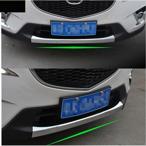 FIT FOR Mazda CX-5 CX5 2012-2016 CHROME FRONT LOWER BUMPER LIP GRILL COVER INSERT PROTECTOR MOLDING TRIM GRILLE GARNISH GUARD