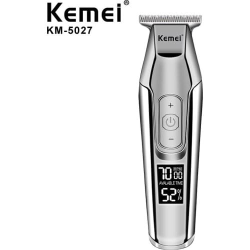 Kemei Barber Professional Hair Clipper Beard shaver hair trimmer LCD digital display cordless haircut electric razor KM-5027