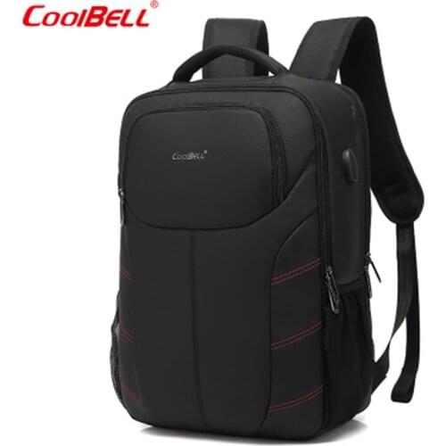 COOLBELL Backpack 15.6Inch Laptop Backpack Fashion Travel Business backpack Anti-theft Brush Backpack Nylon Waterproof Backpack