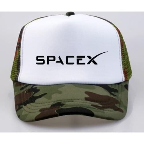 Hot Sale SpaceX Baseball caps UFO Men Women hats summer Outer Space Rocket Musk Fans Sport Active Cool hat Mesh Net Trucker Cap
