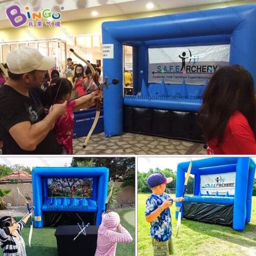Archery Game / 3X1.5X2.5 Meters Inflatable Archery For Outdoor / Inflated Yellow Target Stand Archery - BG-Y0059
