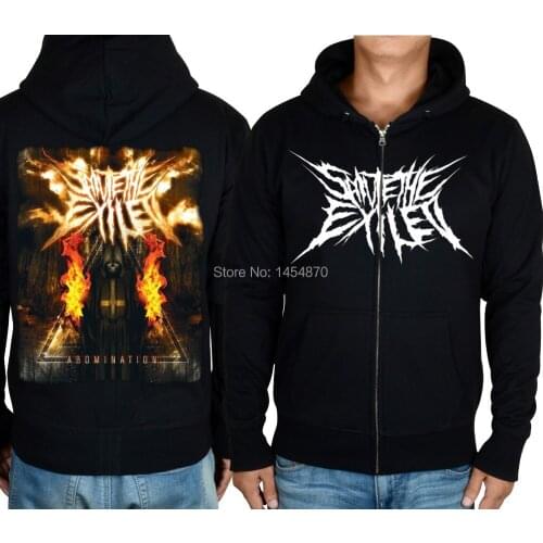 4 style Zipper Pullover Salute The Exiled Rock Black Hoodies jacket punk hardrock sweatshirt fleece sudadera streetwear chandal