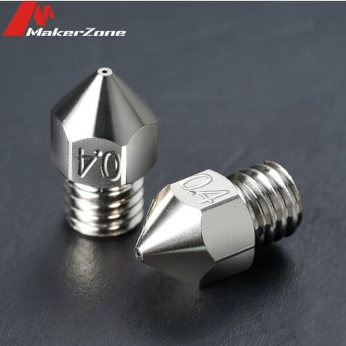 Swiss MK8 Copper-Plated Nozzle 0.4/0.6/0.8mm M6 Thread E3D V5 V6 Wire 1.75mm Filament For 3D Printer Coil CR10 Encoder 3 Reprap