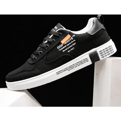 Four Season Canvas Mens Shoes Breathable Shoes Casual Shoes Low Top Small White Shoes Students Street Fashion Shoes