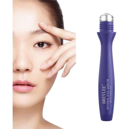 Retinol Moisturizing Eye Essence Fade Spots Improve Dullness Brightening Firming Skin Eye Serum Roll Ball Design Eye Serum 15g