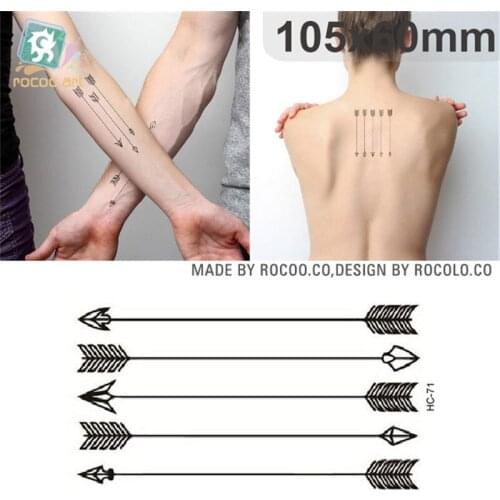 Body Art waterproof temporary tattoos for men women 3d sex products arrow design flash tattoo sticker HC-071