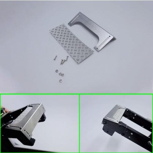 Tail Beam Protection Metal Guard Plate Decoration for 1/14 Tamiya RC Truck Trailer Tipper Scania MAN Benz Actros Volvo Car Diy