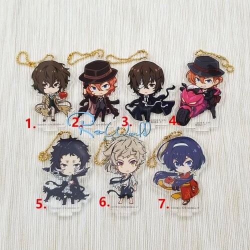 1pcs New Arrival Bungo Stray Dogs Chuya Nakahara Akiko Armed Detective Agency Portachiavi llavero Keyring Pendant