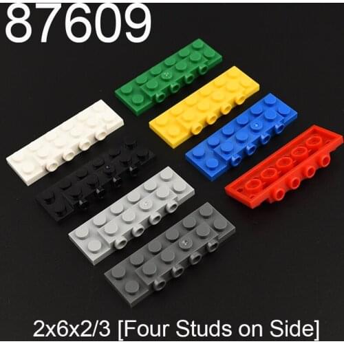 10PCS 87609 Plate Special 2x6x2/3 [Four Studs on Side] Building block accessories parts MOC DIY Education Build Toys Brick