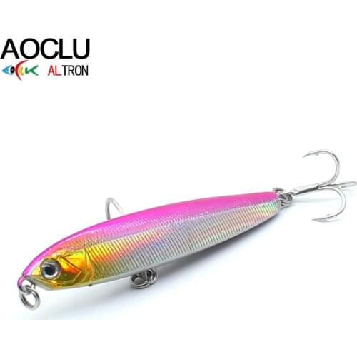AOCLU wobblers 4 Colors 7.5cm 10cm 10g 14g 18g 24g Hard Bait Fishing lure Stick Pencil long distance cast shake sinking