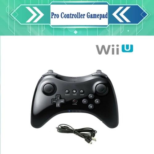 Gamepad For Wii U Console Games New Upgrade For Wii U Pro Controller Gamepad Wireless Bluetooth Joystick Horns Gamepad