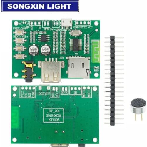 BT201 Dual Mode 5.0 Bluetooth Lossless Audio Power Amplifier Board Module Tf Card U Disk Ble Spp Serial Port Transparent Trans