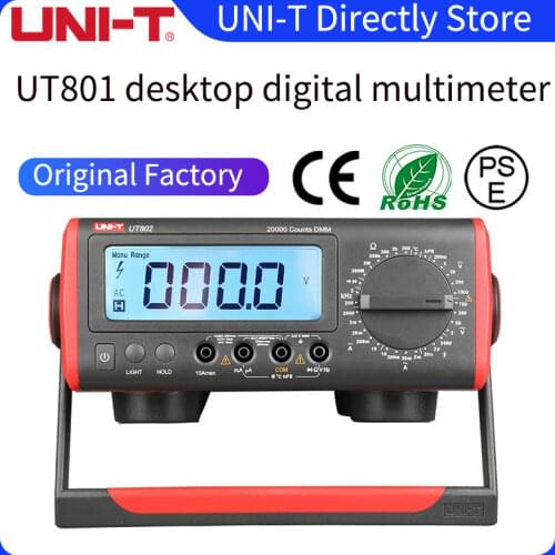 UNI-T UT801 UT802 UT803 Bechtop Digital Multimeter AC DC voltage current meter Resistance Capacitance Frequency Diode tester
